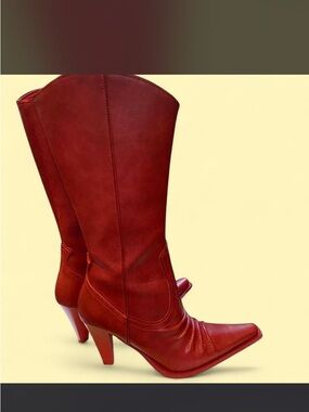 Red Women’s Mid-Calf Boots